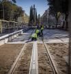 03 - 04 - 2024 / Barcelona / obras tranvia tramvia diagonal tram / Foto: Llibert Teixidó
