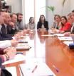 Integrantes de la reunión que ha abordado con el president de la Generalitat Valenciana la gratuidad de 0-3 años