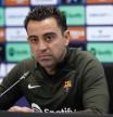 SANT JOAN DESPÍ (BARCELONA), 20/04/2024.- El técnico del FC Barcelona, Xavi Hernández, durante la rueda de prensa posterior al entrenamiento que realizó la plantilla barcelonista este sábado en la Cidad Deportiva Joan Gamper para preparar el partido de liga que disputarán mañana ante el Real Madrid en el Santiago Bernabéu. EFE/ Toni Albir