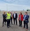 Visita de la consellera de Territorio de la Generalitat, Ester Capella, al aeropuerto de Lleida-Alguaire