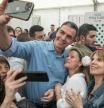 PEDRO SÁNCHEZ Y SALVADOR ILLA VISITAN LA FERIA DE ABRIL QUE SE CELEBRA EN EL PARC DEL FORUM DE BARCELONA