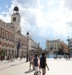 Fachada de la Real Casa de Correos, a 2 de julio de 2023, en Madrid (España). Construída a finales de la segunda mitad del siglo XVIII y situada en la parte meridional de la Puerta del Sol, la Real Casa de Correos es actualmente la sede de la presidencia de la Comunidad de Madrid.