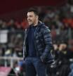 El entrenador del Barça, Xavi Hernández, el jueves en Almería