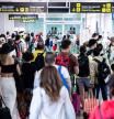 Pasajeros en el aeropuerto de El Prat, este julio