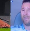 La descorazonadora imagen de Messi llorando en el banquillo que ha tenido en vilo a sus fans