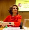 La vicepresidenta primera del Gobierno y ministra de Hacienda, María Jesús Montero, preside el Consejo de Política Fiscal y Financiera (CPFF), para acordar la senda de déficit y deuda para el periodo 2025-2027, este lunes en Madrid.