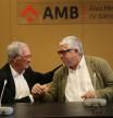 Xavier Trias y Antonio Balmón, en el Consejo Metropolitano celebrado hoy