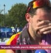 Álvaro Martín emocionado tras ganar la medalla