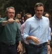 Juan Espadas y Pedro Sánchez en un acto político en Granada