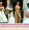 18 parejas se dan el 'sí quiero' a la vez en una macroboda celebraba en Madrid