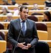 El ministro de Transporte y Movilidad Sostenible, Óscar Puente, durante una sesión plenaria en el Senado, a 10 de septiembre de 2024, en Madrid (España). El Gobierno tiene que enfrentarse hoy, entre otras, a las preguntas que formulan los grupos políticos sobre la situación que atraviesa la empresa Talgo, el nombramiento del exministro para la Transformación Digital y de la Función Pública como Gobernador del Banco de España o las políticas para facilitar el acceso a una vivienda digna y asequible a las personas residentes en España, especialmente en las Islas Baleares.