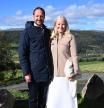 STOREN, NORWAY - SEPTEMBER 11: Crown Prince Haakon and Crown Princess Mette- Marit visit Nordstu- Solberg farm on September 11, 2024 in Storen, Norway. (Photo by Rune Hellestad/Getty Images)