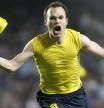 Andrés Iniesta celebra el gol en Stamford Bridge que clasificaba al Barça por la final de la Champions 2009