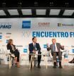 (I-D)La moderadora, Clara Ruiz de Gauna, la presidenta de UNESPA, Mirentxu del Valle, el presidente de INVERCO, Angel Martínez Aldama, el presidente de UNAC, Manuel Ruiz Escudero y la presidenta de KPMG, Pilar Galán, durante la segunda jornada del 'XV Encuentro Financiero', organizado por Expansión y KPMG, en el Auditorio de la Fundación Rafael del Pino, a 8 de octubre de 2024, en Madrid (España). Durante el encuentro, participan los líderes de bancos, seguros, gestoras de fondos de inversión y los supervisores y reguladores bancarios para analizar los retos económicos y financieros. En la jornada de hoy, expertos analizan las principales tendencias en el sector asegurador y las claves de futuro de la industria de gestión de activos.