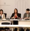 La consellera Niubó reunida al departament d'Educació
