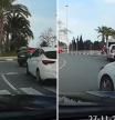 La peligrosa incorporación de un vehículo a una rotonda que casi cuesta un choque: “Intermitente salió del chat”