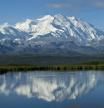 A panorama over Mount McKinley,Alaska