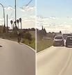 El peligroso adelantamiento de un conductor a un ciclista que está muy cerca de costarle un choque frontal