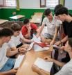 Estudiantes del Instituto Tarragona, en Tarragona, preparan los próximos exámenes de selectividad.