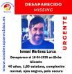 En paradero desconocido Ismael Martínez Lorca, un hombre vulnerable de 40 años desaparecido en Alicante