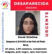 Sin pistas sobre el paradero de Coral Cristina, una menor de 16 años desaparecida en Murcia