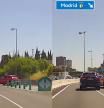 La peligrosa maniobra de un coche que casi provoca un accidente en Madrid y ha indignado a cientos: “A ver si volvemos a la autoescuela a repasar qué significa una línea continua”