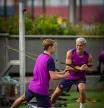 Entrenamiento del FC Barcelona, con De Jong y Gavi