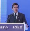 MEX3440. CIUDAD DE MÉXICO (MÉXICO), 27/05/2025.- El presidente de Grupo BBVA, Carlos Torres Vila, habla durante la Reunión Nacional de Consejeros Regionales este martes, en Ciudad de México (México). El banco BBVA invertirá más de 100.000 millones de pesos (unos 5.000 millones de dólares) en México entre 2025 y 2030, anunció TorresVila, en medio de un entorno de desaceleración económica y desafíos estructurales para el país. EFE/ Isaac Esquivel