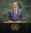 El Rey Felipe VI interviene ante la Asamblea General de la ONU en Nueva York, a 22 de septiembre de 2025