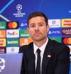Xabi Alonso, este lunes en la sala de prensa de Anfield Road