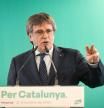 El presidente de Junts, Carles Puigdemont, durante una rueda de prensa, en el espacio Les 5 Éléments, a 27 de octubre de 2025, en Perpignan (Francia). La ejecutiva de Junts, con Puigdemont al frente, ha acordado por unanimidad romper con el PSOE. La decisión deberá ser ratificada por la militancia en consulta interna este miércoles y jueves. Antes, la formación celebrará este martes un Consell Nacional en Barcelona para abordar la decisión acordada.