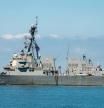El buque de guerra estadounidense USS Gravely