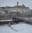 Lleida ha amanecido nevada.