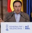 El presidente de la Generalitat valenciana, Juanfran Pérez Llorca, ofrece una rueda de prensa tras su reunión con el presidente de la Confederación Empresarial de la Comunitat Valenciana (CEV), la secretaria general de CCOO-PV,  y el secretario general de UGT-PV, en el Palau de la Generalitat, a 9 de enero de 2026, en Valencia, Comunidad Valenciana (España). Pérez Llorca debate con empresarios y dirigentes sindicales las consecuencias para la Comunidad Valenciana de la reforma del modelo de financiación autonómica presentado por el Gobierno.