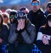 Milano Cortina 2026 Olympics - Alpine Skiing - Women's Downhill - Tofane Alpine Skiing Centre, Belluno, Italy - February 08, 2026. Fans react after Lindsey Vonn of United States crashed during the women's downhill REUTERS/Aleksandra Szmigiel