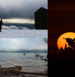 La puesta de sol de ‘Pasífae’, el pantano de Sau lleno y la gran nevada, mejores fotos de enero