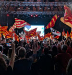 Los partidos de izquierda escenifican su división con tres actos en Zaragoza