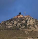 El temporal de viento desprende la esfera del radar militar del Pení de Roses
