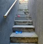 La escalera de la Bordeta que se resiste a desaparecer