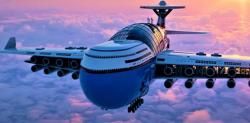 Este impresionante hotel volador de lujo prevé transportar a 5.000 personas a la vez