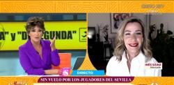 Inés Sáinz, ex Miss España, denuncia su odisea en Vigo después de que los jugadores del Sevilla ocuparan su avión: “Nos ningunearon”