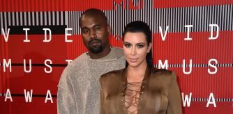 Kanye West y Kim Kardashian en los MTV Video Music Awards