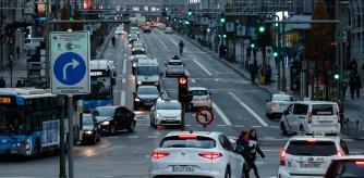 Confluencia entre la Gran Vía y la Plaza de España, dentro de la Zona de Bajas Emisiones, conocida como Madrid Central