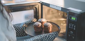 Cocina con microondas