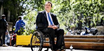 David Bonvehí ayer en Barcelona, donde aspira a que el PDECat lidere una alternativa a la alcaldesa Ada Colau