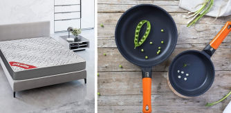 Ofertas en productos para el hogar. Sartenes Bra y colchón Pikolin.