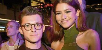 HOLLYWOOD, CALIFORNIA - JUNE 26: Tom Holland (L) and Zendaya pose at the after party for the premiere of Sony Pictures' 