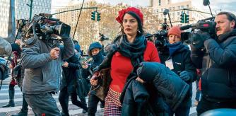 NEW YORK, NY - NOVEMBER 29: Sarah Ransome, a victim of Jeffery Epstein arrives for the trial of Ghislaine Maxwell at the Thurgood Marshall United States Courthouse on November 29, 2021 in New York City. Ms. Maxwell, the daughter of late media mogul Robert Maxwell is on trial for sex trafficking. Ms. Maxwell is expected to challenge claims she groomed underage girls for convicted and deceased pedophile Jeffrey Epstein for sexual abuse. David Dee Delgado/Getty Images/AFP == FOR NEWSPAPERS, INTERNET, TELCOS & TELEVISION USE ONLY ==