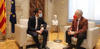 Pere Aragonès y Alejandro Blanco