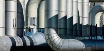 FILE PHOTO: Pipes at the landfall facilities of the 'Nord Stream 1' gas pipeline are pictured in Lubmin, Germany, March 8, 2022. REUTERS/Hannibal Hanschke/File Photo